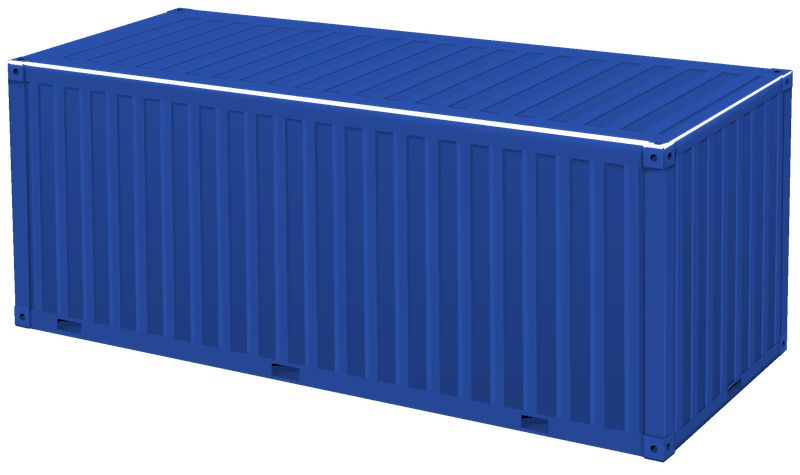 Shipping container dimensions diagram