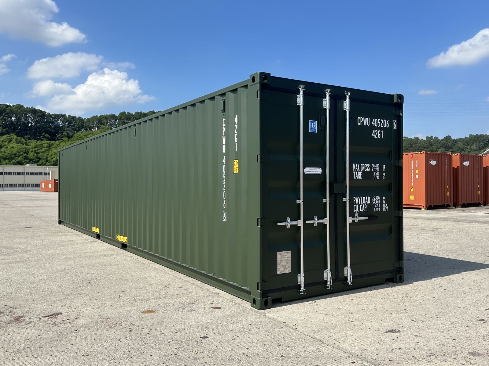 40ft double door shipping container