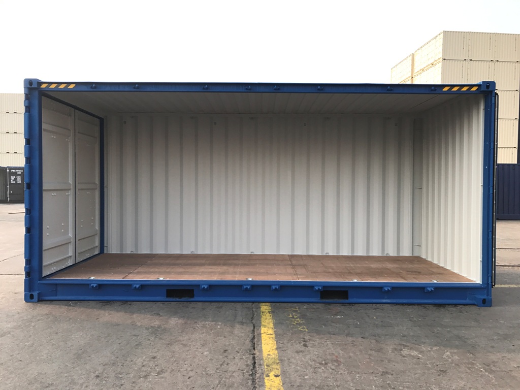 side opening shipping container